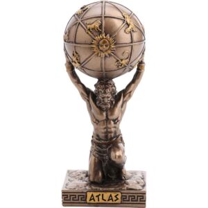 Bronze Atlas Greek Pantheon Statue