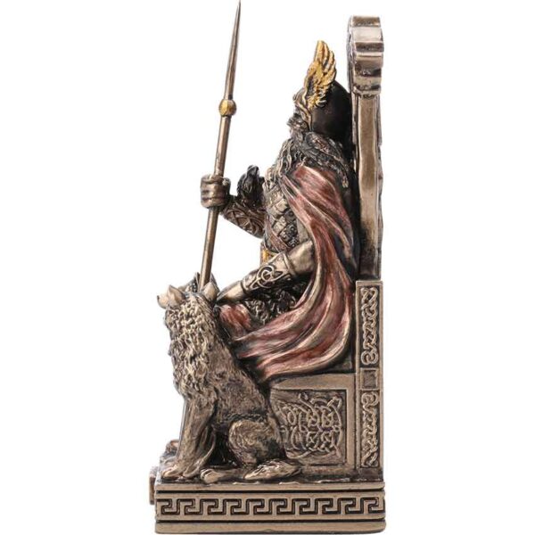 Bronze Enthroned Odin Statue