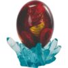 Red Dragon in Clear Egg Statue