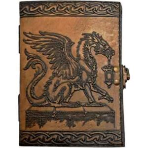 Lighting the Way Dragon Leather Journal