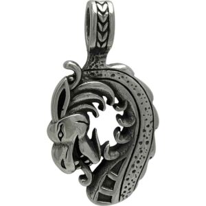 Norse Dragon Ship Head Pendant
