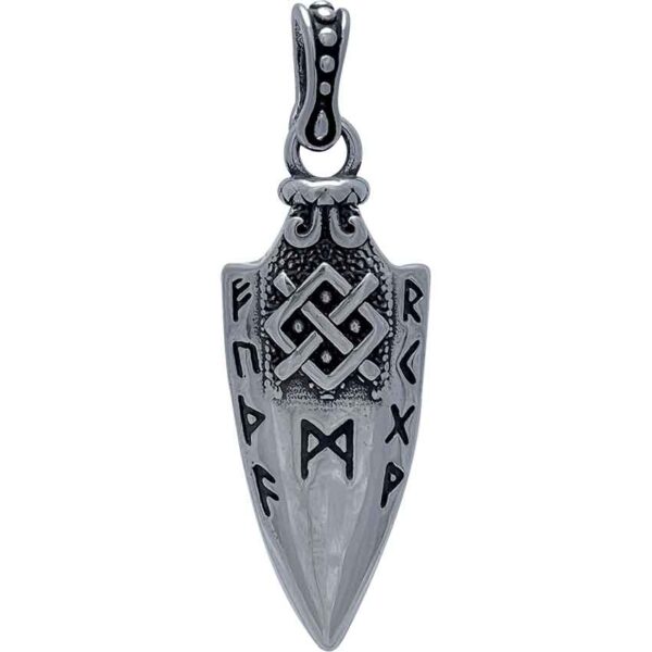Two Sided Viking Spear Pendant