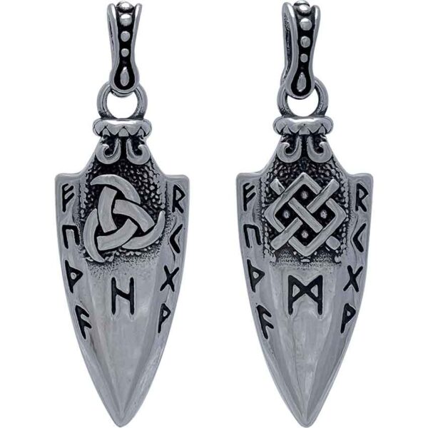 Two Sided Viking Spear Pendant