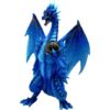 Blue Dragon with Orb Statue