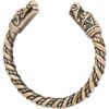 Large Dragon Head Viking Bracelet - Bronze