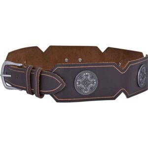 Viking Shield Leather Belt