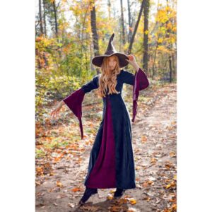Circe Medieval Witch Dress - Black/Red