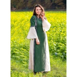 Sophie Medieval Dress - Green/Natural