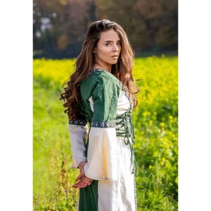 Sophie Medieval Dress - Green/Natural