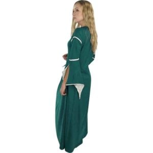 Larissa Medieval Dress - Green/Natural