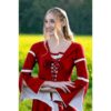 Larissa Medieval Dress - Red/Natural