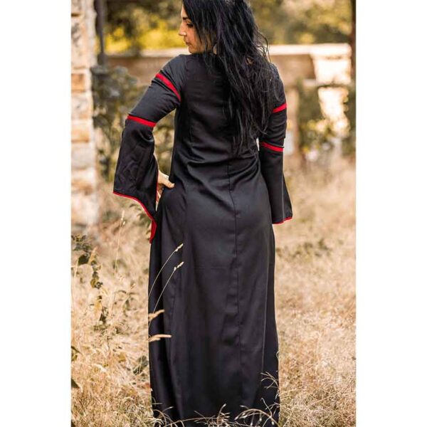 Larissa Medieval Dress - Black/Red