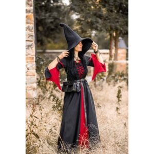 Larissa Medieval Dress - Black/Red