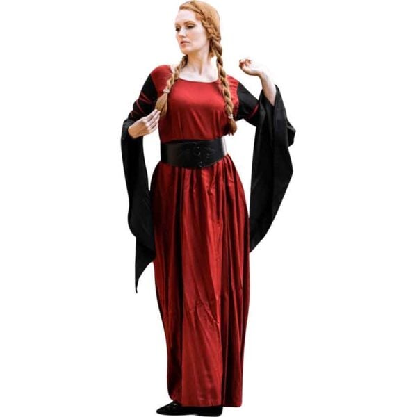 Dorell Medieval Dress - Red/Black