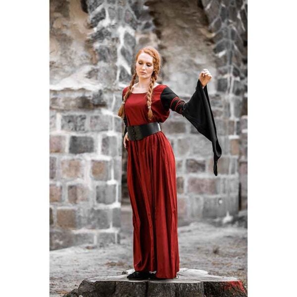 Dorell Medieval Dress - Red/Black