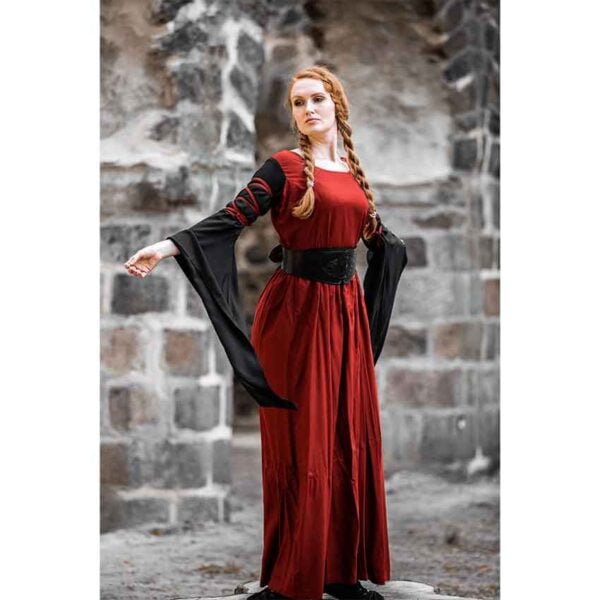 Dorell Medieval Dress - Red/Black