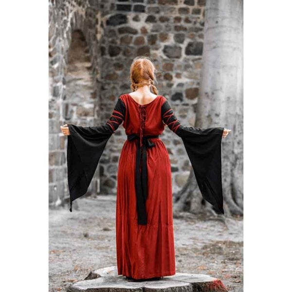 Dorell Medieval Dress - Red/Black
