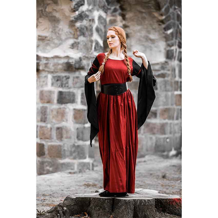 Dorell Medieval Dress - Red/Black