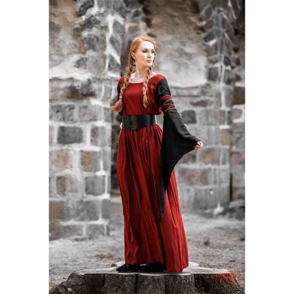 Dorell Medieval Dress - Red/Black