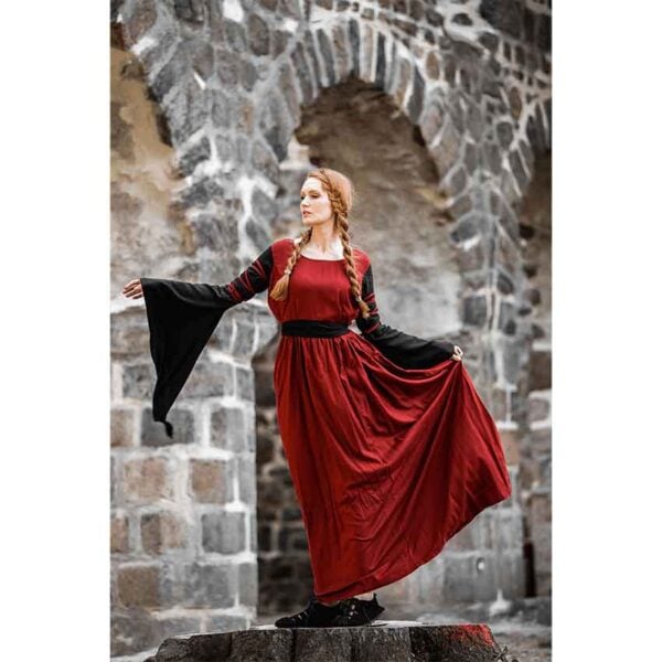 Dorell Medieval Dress - Red/Black