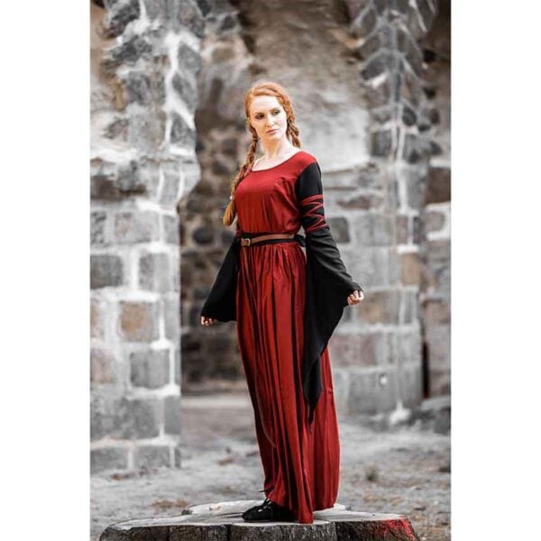 Dorell Medieval Dress - Red/Black