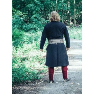 Balder Wool Viking Coat - Black
