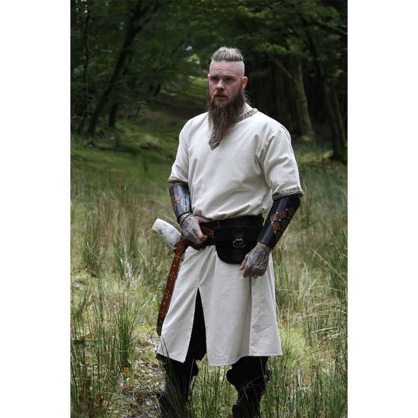 Richard Short Sleeve Viking Tunic - Natural