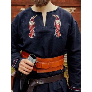 Hugin and Munin Viking Tunic - Black