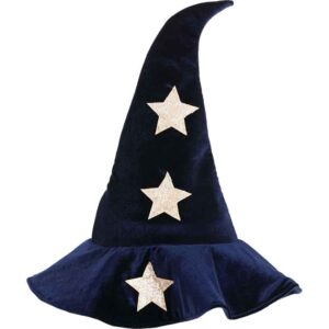 Velvet Stars Costume Witch Hat