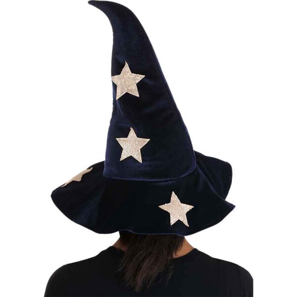 Velvet Stars Costume Witch Hat
