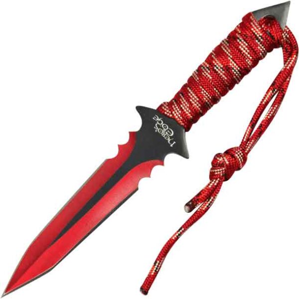 Red Fantasy Machete and Knife Set