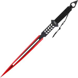 Cutout Red Fantasy Machete and Knife Set