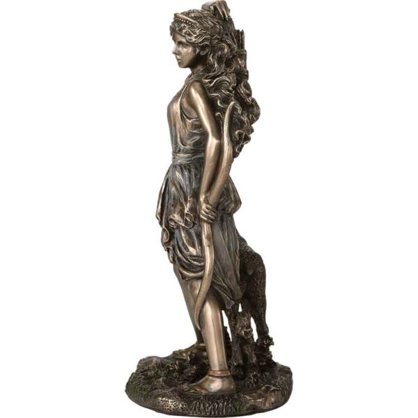 Bronze Artemis Greek Goddess Statue - Image 8