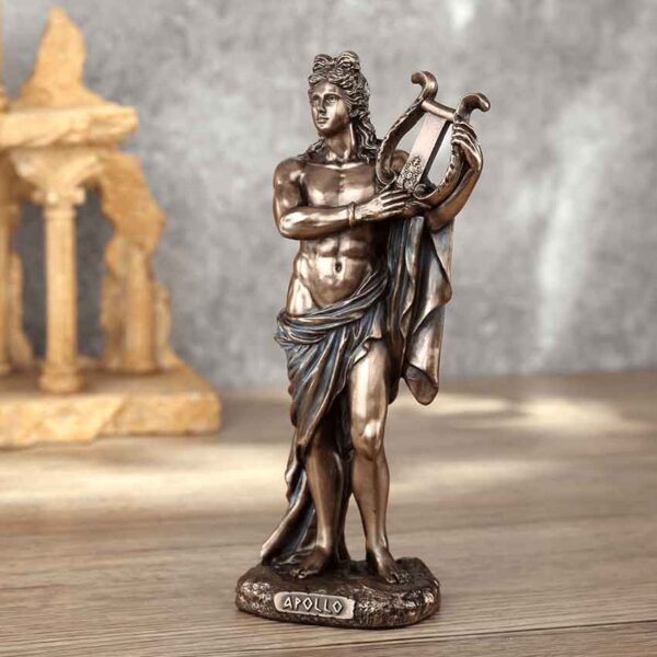 Bronze Apollo Greek God Statue