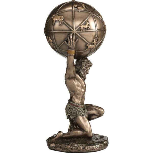 Bronze Atlas Greek Titan Statue