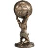 Bronze Atlas Greek Titan Statue