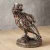 Bronze Steampunk Raven Statue