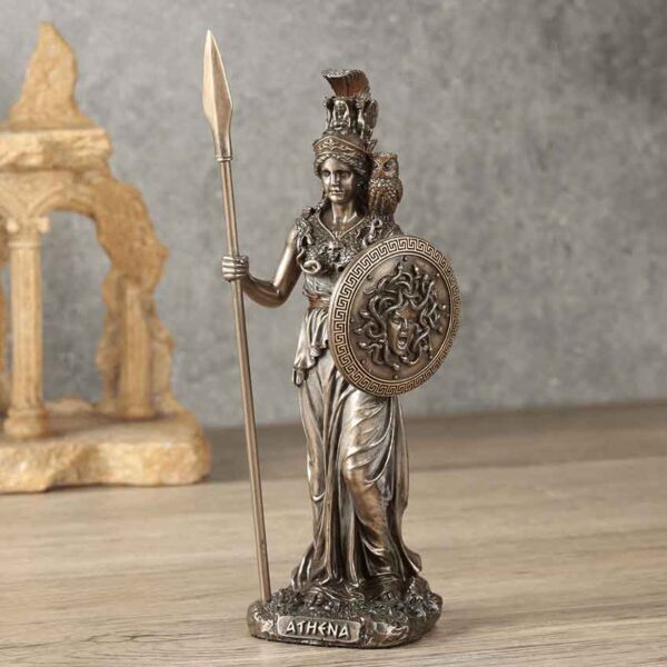 Bronze Athena Greek Goddess Statue