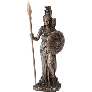 Bronze Athena Greek Goddess Statue
