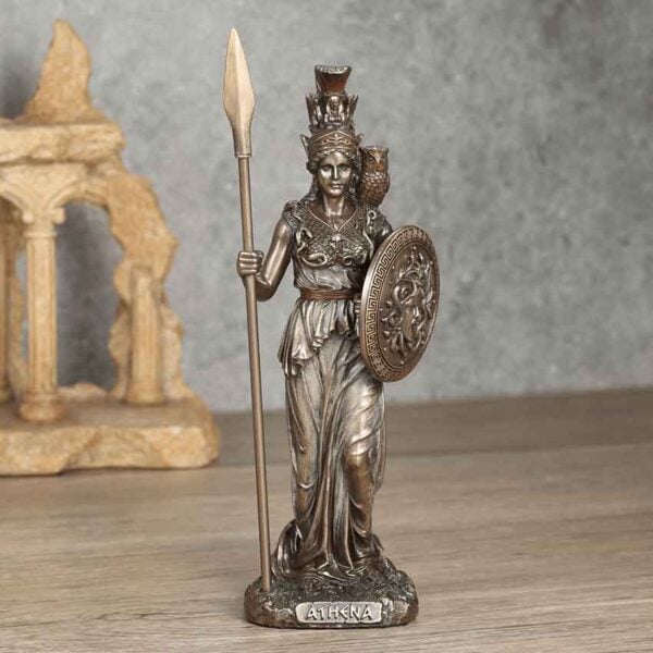 Bronze Athena Greek Goddess Statue