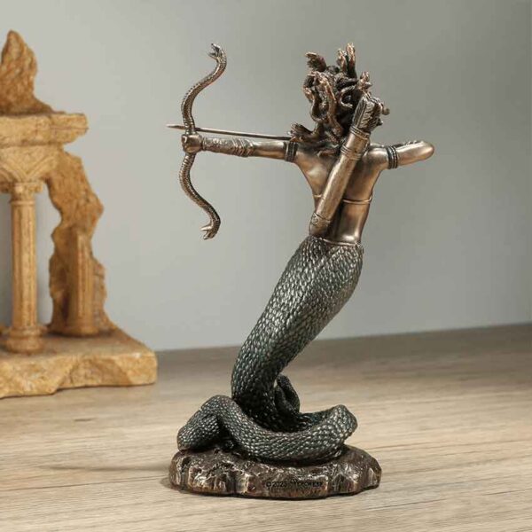 Furious Medusa Greek Monster Statue