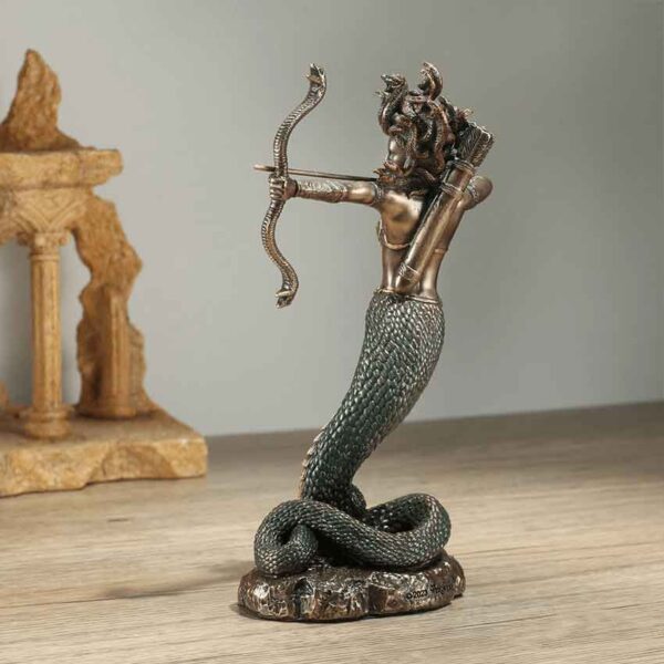 Furious Medusa Greek Monster Statue
