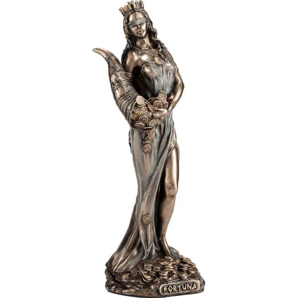 Bronze Fortuna Roman Goddess Statue