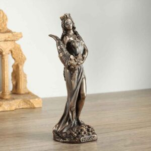 Bronze Fortuna Roman Goddess Statue