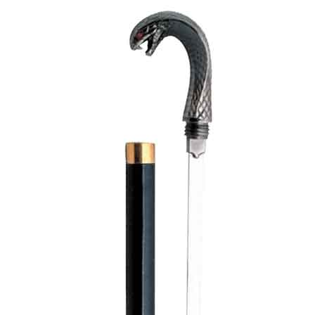 Silver Cobra Sword Cane
