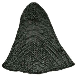 Black Butted Chainmail Coif