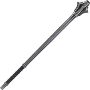 Metal Effect Flanged LARP Mace - 44 Inches