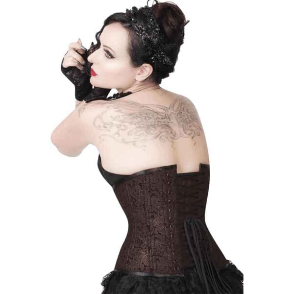 Cleopatra Brown Brocade Waist Training Corset