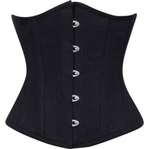 Sable Black Cotton Corset