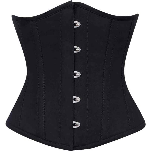 Sable Black Cotton Corset